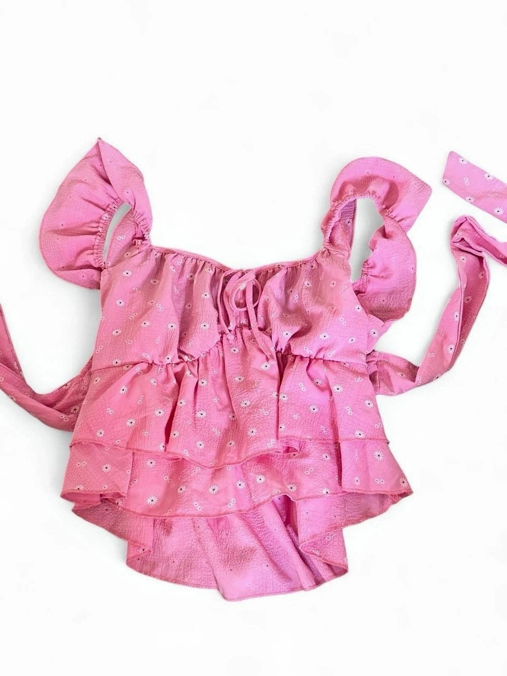 moa Floral Ruffle Bikini Pink Size XS